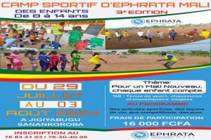 Camp sportif d’ephrata Mali